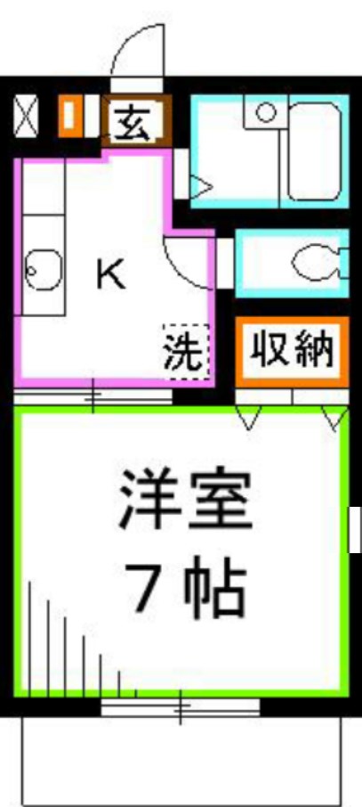 コーポオザキⅠ 間取り