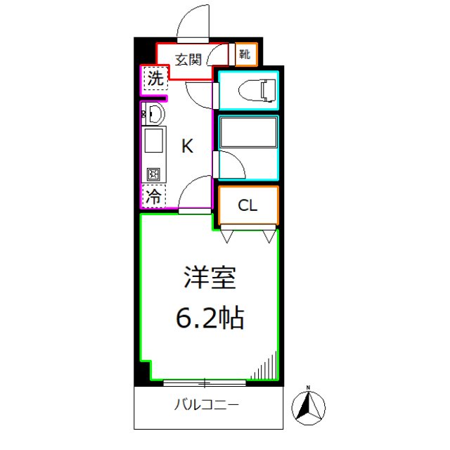 サンライズヴィラ国立 間取り図