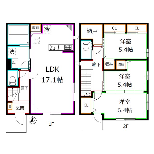 光町2丁目戸建 間取り