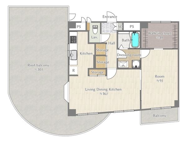 エクセル東小金井  間取り