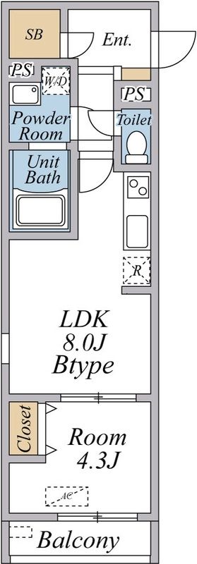 Avenir-S 立川 間取り