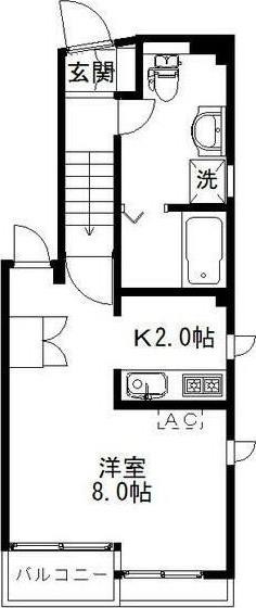 レジデンス国立 間取り