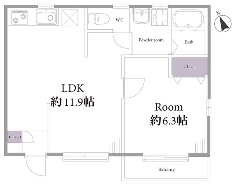 スカイブルーパークジョウジ 間取り