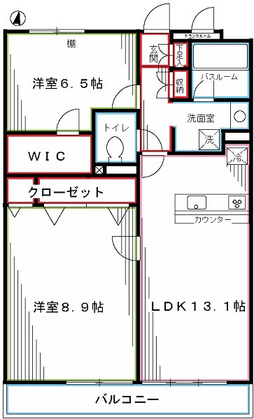 ラフィネＳ国分寺 間取り