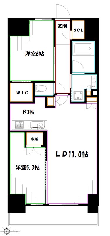 トラープランド翠命館 間取り