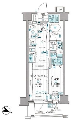 デュオステージ中野 間取り