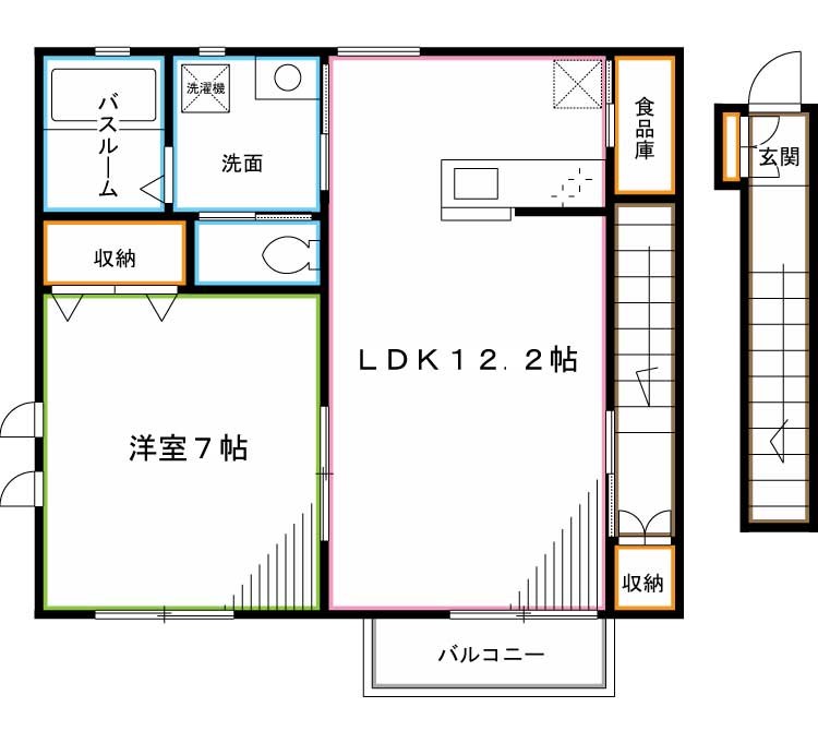ウッディ宮前 間取り