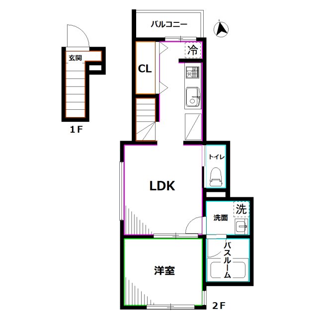 Wood　Crest　天沼　Residence 間取り
