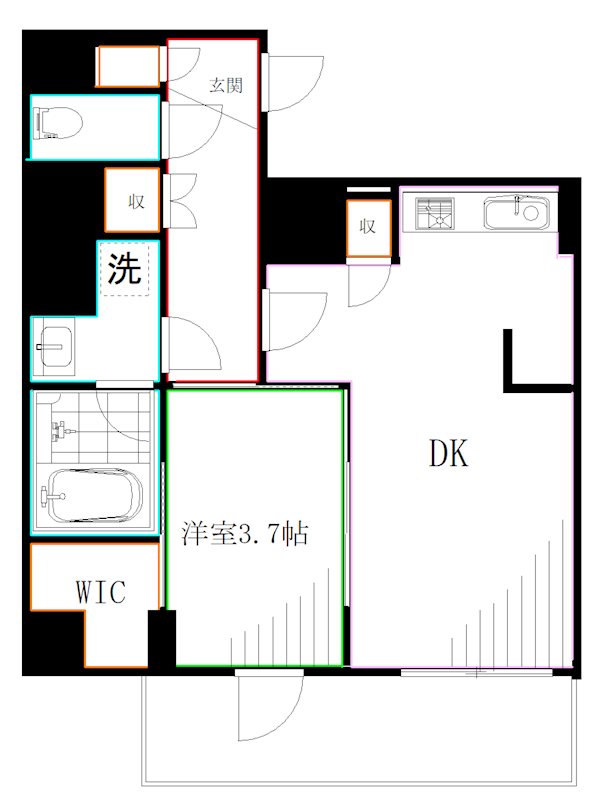 ＰＲＥＭＩＵＭ　ＣＵＢＥ　西荻窪＃ｍｏ   間取り