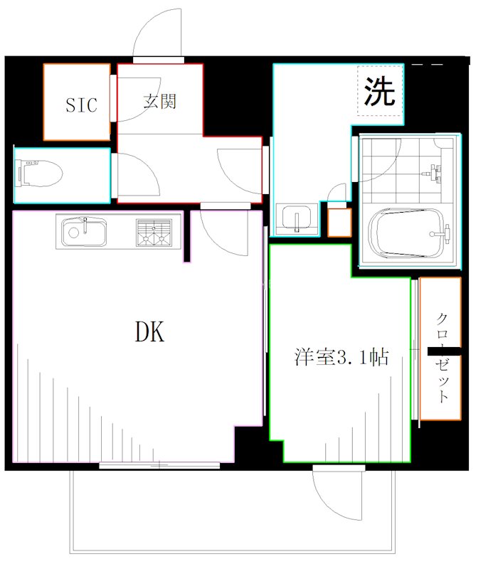PREMIUM CUBE 西荻窪#mo 間取り