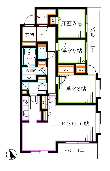 ヒルズ久我山 間取り