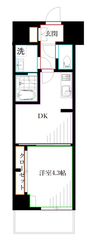 ＰＲＥＭＩＵＭ　ＣＵＢＥ　西荻窪＃ｍｏ   間取り