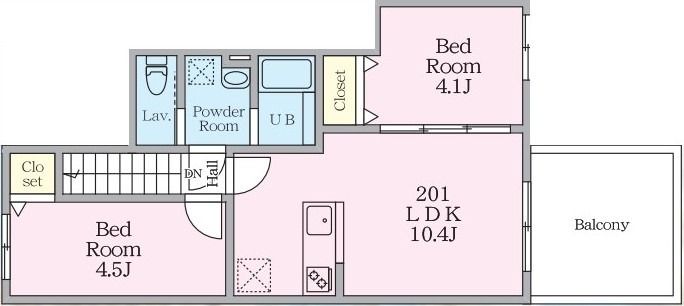 ミハス中野Ⅱ 間取り