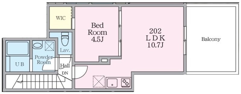 ミハス中野Ⅱ 間取り
