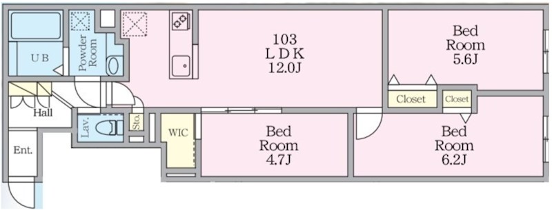 ミハス中野Ⅱ 間取り