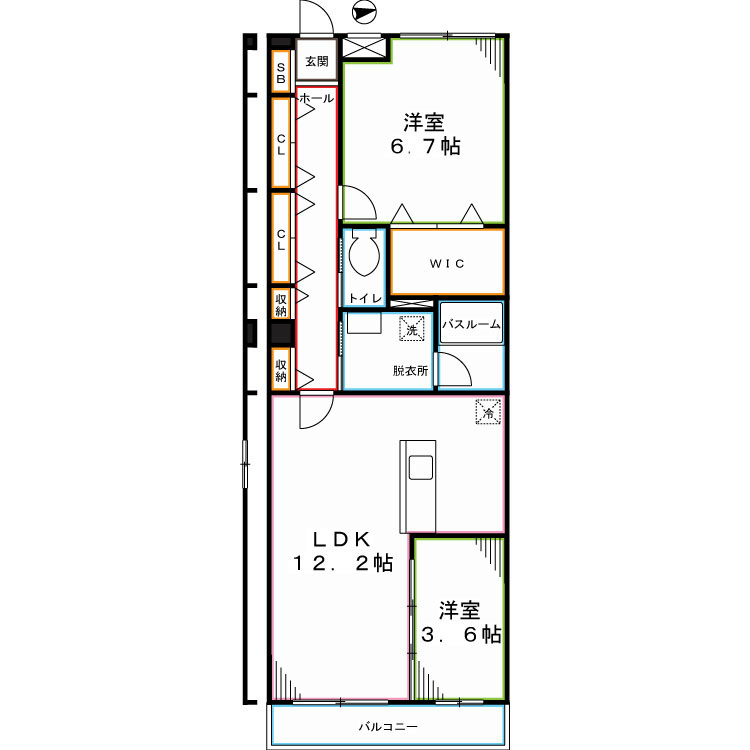 ペガサス西国分寺  間取り