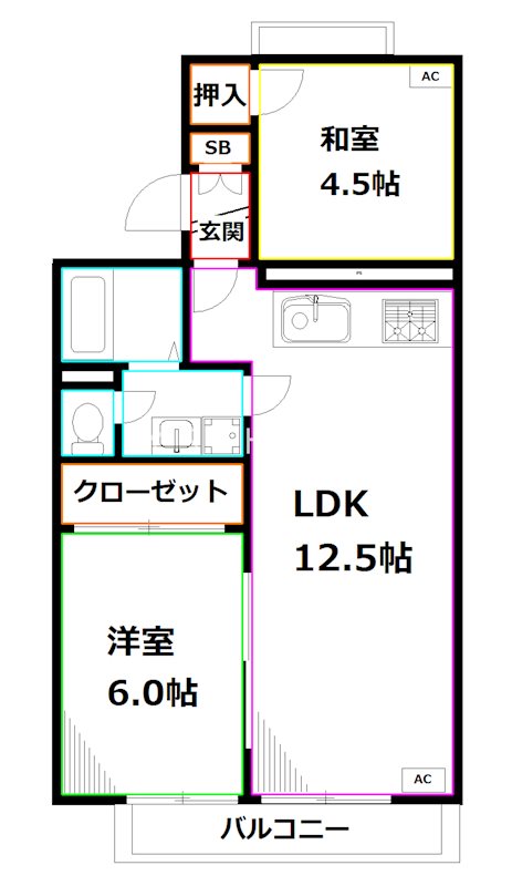 フォレストヒルズⅠ 間取り