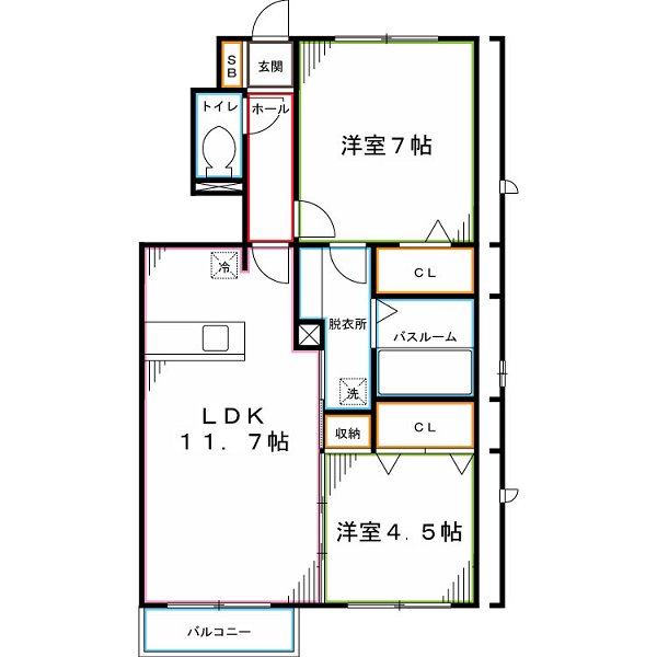 クレールヴェルデ 間取り