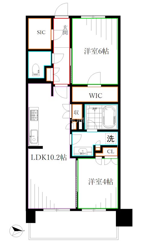 トラープランド蒼麗館 間取り