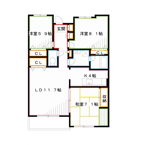 武蔵野パークヒルズ 間取り