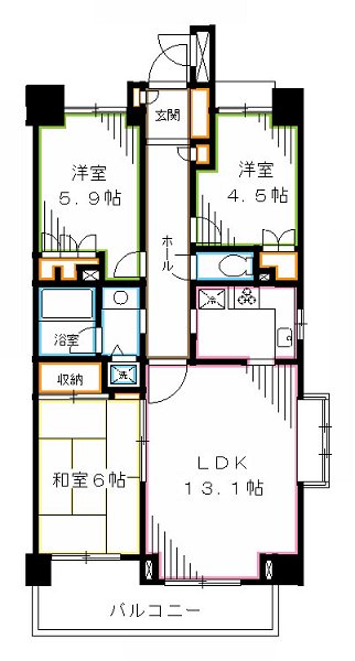 パーク・ハイム中野坂上 間取り