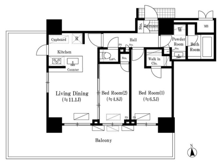 オアーゼ新宿西落合レジデンス 間取り