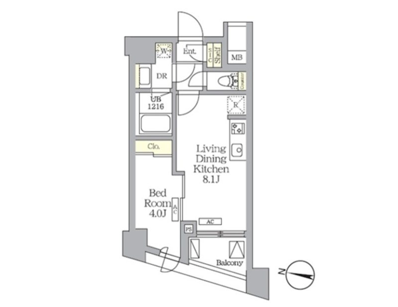 ＮＯＧＡＴＡ　ＲＥＳＩＤＥＮＣＥ 間取り