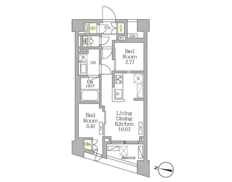 ＮＯＧＡＴＡ　ＲＥＳＩＤＥＮＣＥ 間取り