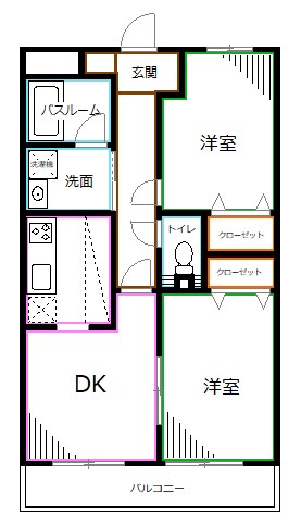 すずらんマンション  間取り