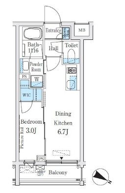イプセ東高円寺     間取り
