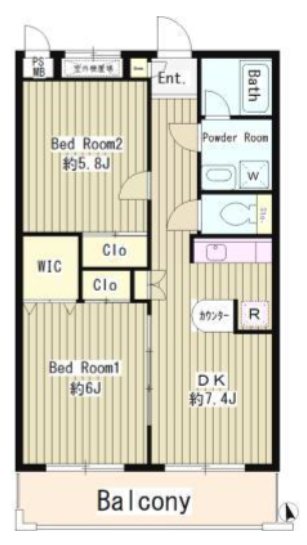 サンヴィラージュ三鷹  間取り