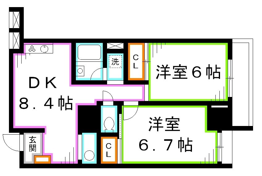 メゾン富士見ヶ丘 間取り