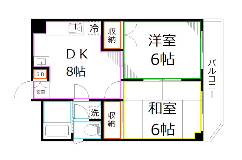 ベルメゾン国分寺 間取り