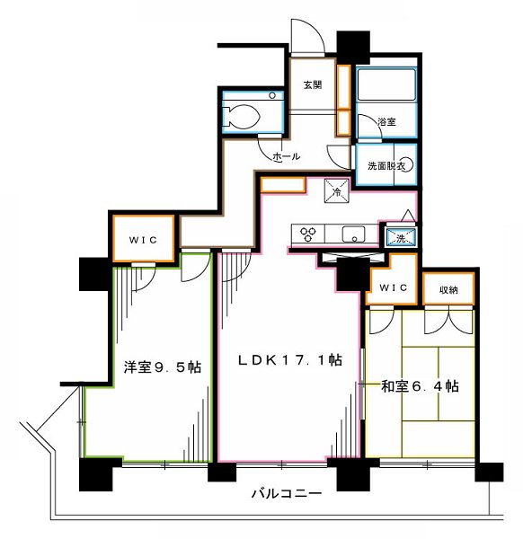 サンクォーレタワー  間取り