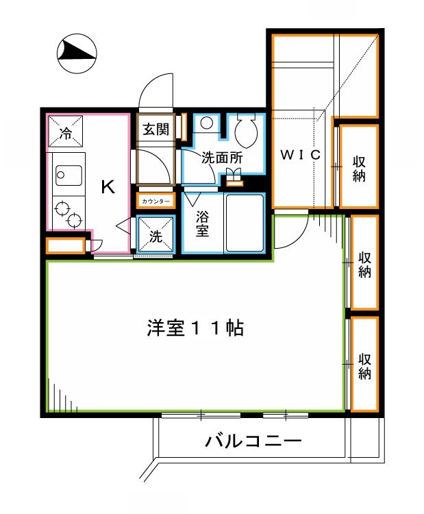 トーシンフェニックス中野新橋パインアイル   間取り