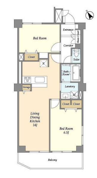 ミリアレジデンス中野弥生町  間取り図