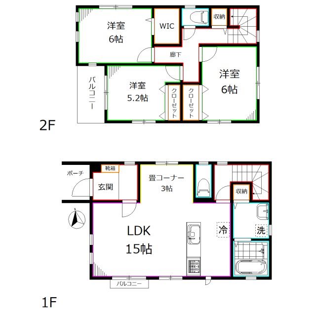 並木町3丁目戸建賃貸住宅      間取り