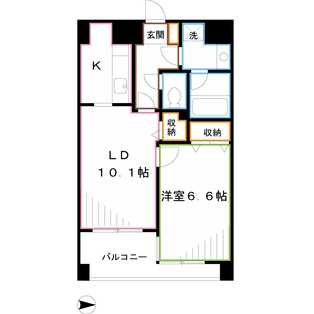 ベルジュール三鷹下連雀 間取り