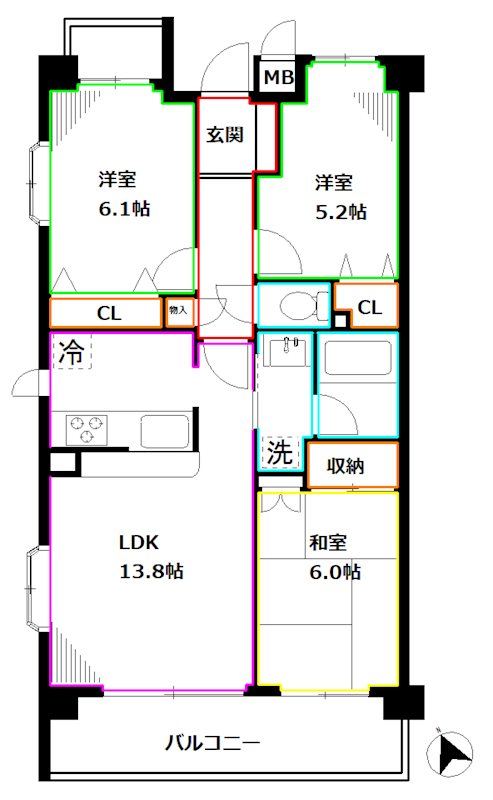 サンストリーム 間取り