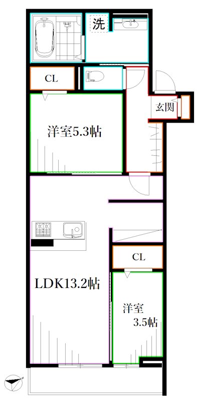 D-PRECIOUS武蔵野 間取り