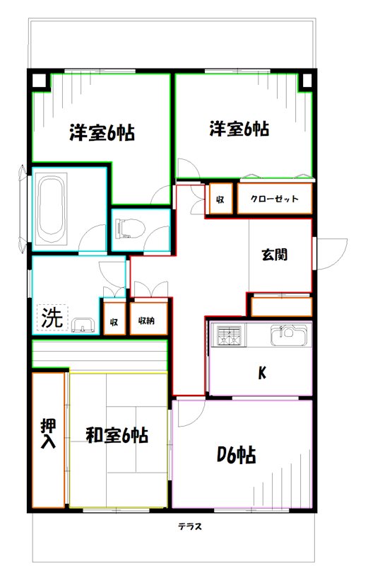 プチ・ヴィラージュ・新井 間取り