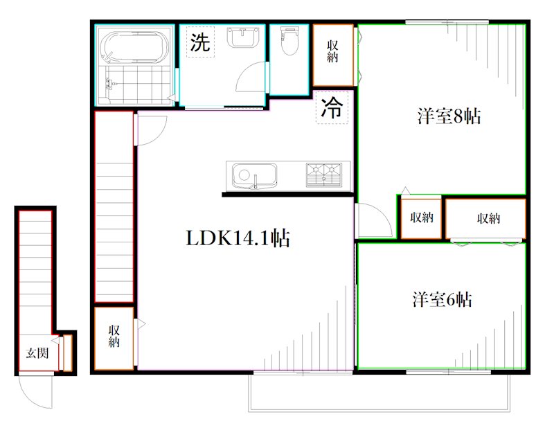 ルーエ・ヴァルト 間取り
