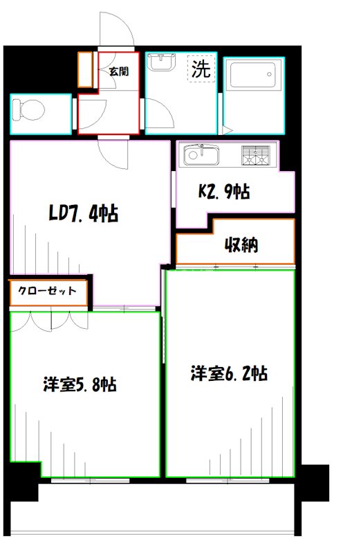 Ｓ・フラット吉祥寺　 間取り
