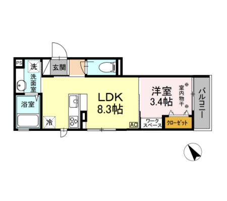 コンフォート高松町 間取り