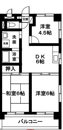 原島ハイツ 間取り