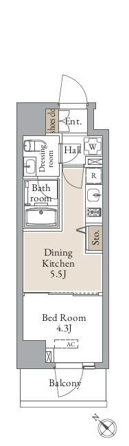 グランカーサ東中野 間取り