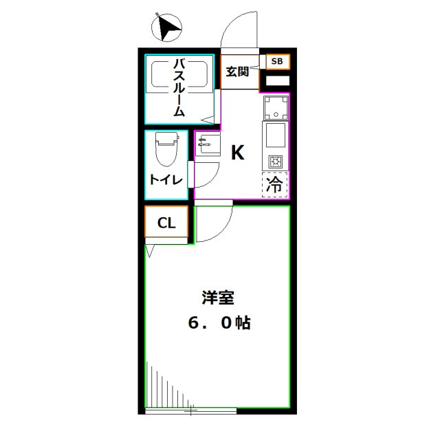 Grip吉祥寺Ⅱ 間取り