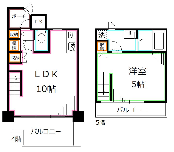 フラックス永福 間取り