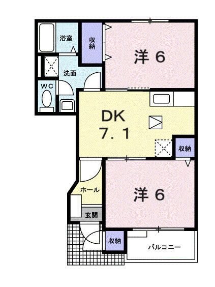 ル・シエルB 間取り