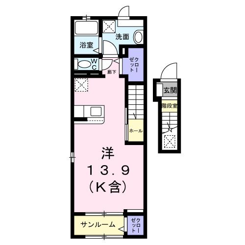 フェリスタ国立  間取り